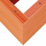 vidaXL Jardinière cire marron 110x40x68 5 cm bois de pin massif