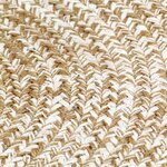 vidaXL Tapis fait à la main Jute Blanc et marron 210 cm