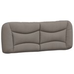 vidaXL Lit avec matelas taupe 120x200 cm tissu