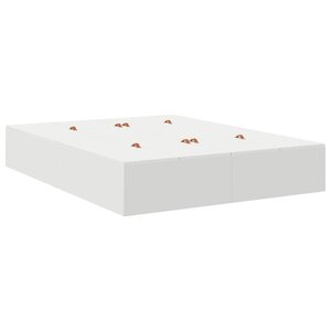vidaXL Cadre de lit Blanc 200 x 150 x 31 5 cm Bois d'ingénierie