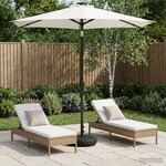 vidaXL Parasol de jardin avec lumières LED et base 230 x 230 cm