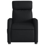 vidaXL Fauteuil inclinable électrique Noir Similicuir