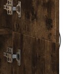 vidaXL Armoire de classement chêne fumé 60x32x153 cm bois d'ingénierie