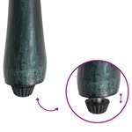 Chaises de jardin vidaXL 2 Pièces Vert en alu