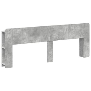 vidaXL Cabinet de Tête de Lit Gris béton Bois d'ingénierie