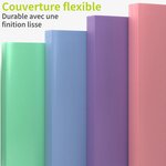 ACROPAQ 8 x Chemises à Élastiques et à 3 Rabats A4- Jusqu'à 200 pages  Dos 3 cm- Chemises cartonnées  Range Document- 245x325x30 mm
