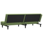 vidaXL Canapé-lit à 2 places vert clair velours