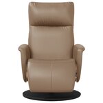 vidaXL Fauteuil inclinable avec repose-pieds cappuccino similicuir