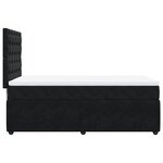 vidaXL Sommier à lattes de lit avec matelas Noir 90x200 cm Velours
