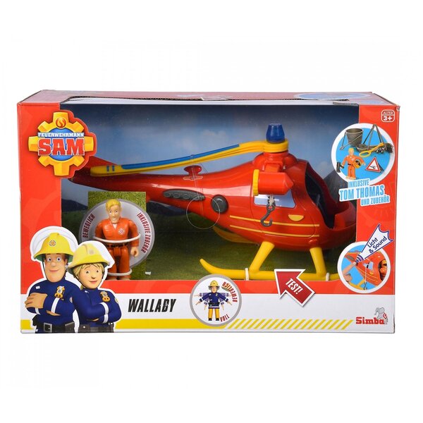 Simba Toys 109252510 - Hélicoptère Sam Wallaby avec figurine