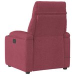 vidaXL Fauteuil de massage inclinable électrique Rouge bordeaux Tissu