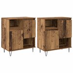 vidaXL Buffet 2 Pièces Bois ancien 60 x 35 x 70 cm