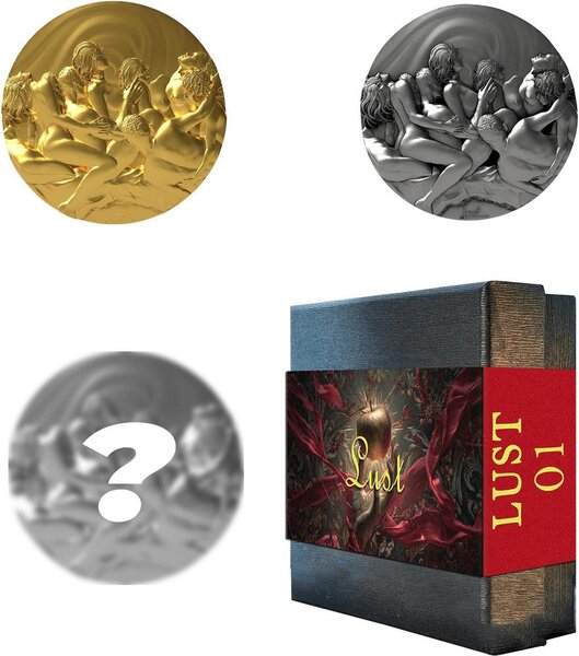 Pièce de monnaie en Argent 2000 Francs g 62.2 (2 oz) Millésime 2026 Seven Deadly Sins LUST (PRÉCOMMANDE)