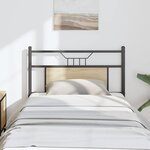 vidaXL Tête de lit chêne sonoma 80 cm bois d'ingénierie et acier