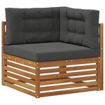vidaXL Ensemble de canapés d'extérieur 6 pc Naturel et Anthracite