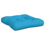 vidaXL Coussins de palette lot de 3 bleu tissu