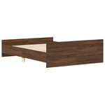 vidaXL Cadre de lit sans matelas chêne marron 120x190 cm