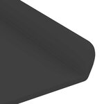 vidaXL Étagère Murale avec étagère 2 Pièces Noir 80 x 9 x 2.5 cm