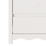 Commode vidaXL "DRAMMEN" Blanche 76 5x40x91 cm En Bois Massif de Pin