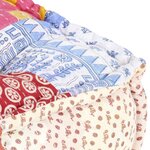 vidaXL Pouf modulaire Patchwork Tissu