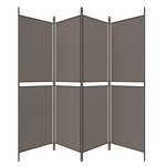 vidaXL Cloison de séparation 4 panneaux Anthracite 200x220 cm Tissu