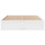 vidaXL Cadre de lit sans matelas avec tiroirs blanc 180x200cm bois pin