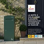 Boîte à colis incurvée 1 porte Large Vert foncé Acier galvanisé SMART PARCEL BOX™