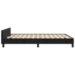 vidaXL Cadre de lit avec tête de lit Noir 140x190 cm Velours
