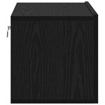 vidaXL Set de meuble TV Chêne noir Bois d'ingénierie Moyen Meuble TV