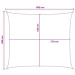 vidaXL Voile d'ombre 6 x 8 m HDPE Rectangulaire Bleu et Blanc