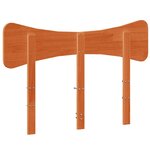 vidaXL Tête de lit cire marron 135 cm bois massif de pin