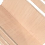 vidaXL Porte-revue en bois sur pied naturel