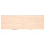 vidaXL Étagère murale 180x60x(2-4) cm bois de chêne massif non traité