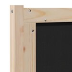 vidaXL Tête de lit capitonnée avec tête de lit Marron 80 cm Pin massif