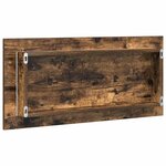 vidaXL Miroir de salle de bain Montage mural Marron 80 x 8 5 x 37 cm