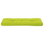 vidaXL Coussin de palette vert vif 120x40x12 cm tissu