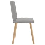 vidaXL Chaises à manger lot de 6 gris nuage tissu