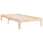 vidaXL Cadre de lit avec tête de lit petit simple bois massif