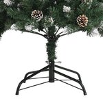 vidaXL Sapin de Noël artificiel avec support Vert 210 cm PVC