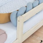 Lit cabane enfant TAHUKA 120 x 200 rouge brique