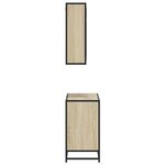 vidaXL Ensemble de meubles de salle de bain 2 Pièces chêne sonoma