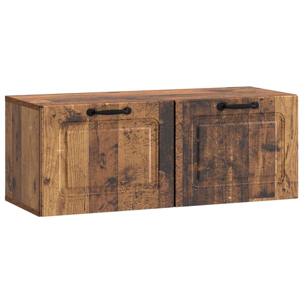 vidaXL Meuble TV mural Bois ancien 78 5 x 31 x 30 cm Bois d'ingénierie