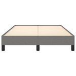 vidaXL Cadre de lit gris foncé 120x190 cm tissu