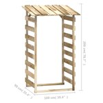 vidaXL Pergolas avec toits 4 Pièces 100x90x200 cm Bois de pin imprégné