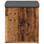 vidaXL Banc de rangement vieux bois 42x42x45 cm bois d'ingénierie