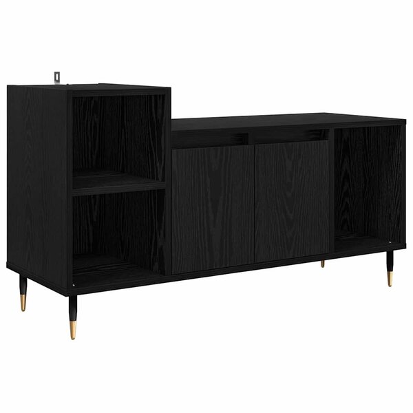 vidaXL Meuble TV Chêne noir 100 x 35 x 55 cm Bois d'ingénierie