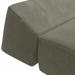 vidaXL Canapé-lit pliable Gris clair 60 x 70 x 41 cm Tissu