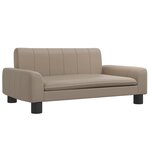 vidaXL Canapé pour enfants cappuccino 70x45x30 cm similicuir