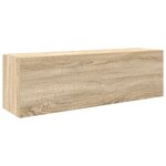 vidaXL Armoire murale de bain chêne sonoma 100x25x30cm bois ingénierie