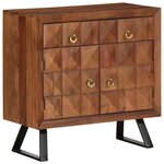 vidaXL Armoire à tiroirs marron miel 70x35x70 cm bois massif d'acacia